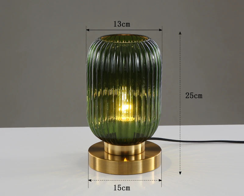 Athena Elegant Glass Decorative Table Lamp | Lumin Lighting